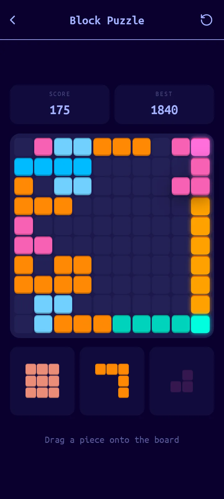 A game with the Synthwave theme